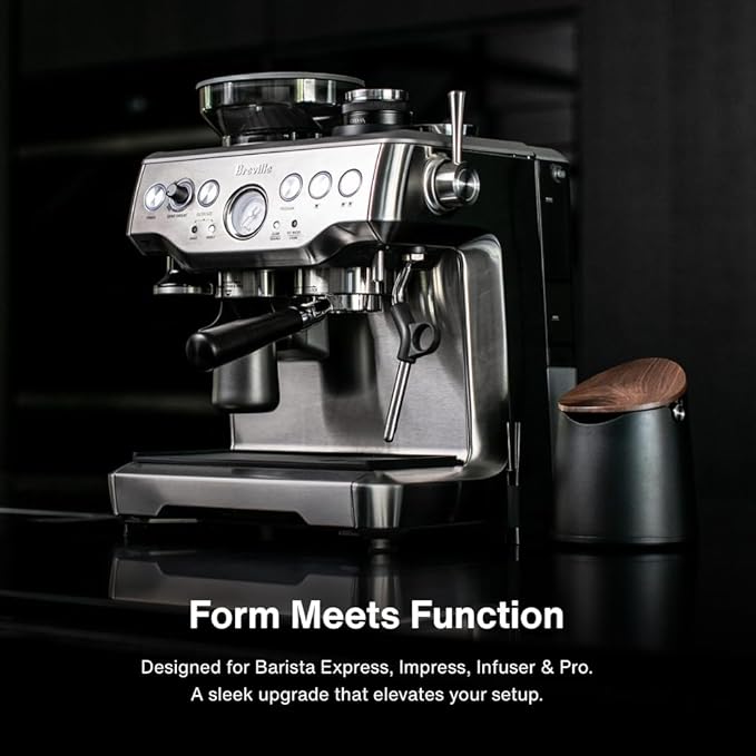 CREMA Coffee Products Replacement Steam Lever for Breville Espresso Machines | Ergonomic Stainless Steel Design | Compatible with Barista Express, Infuser, Barista Pro | Black/Silver Finish