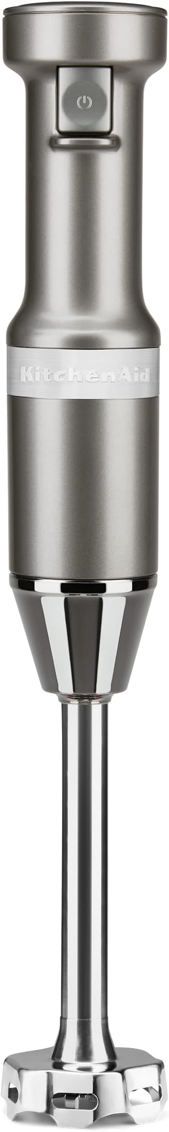 KitchenAid 5-Speed Ultra Power Hand Mixer - KHM512, Contour Silver & Variable Speed Corded Hand Blender KHBV53, Contour Silver