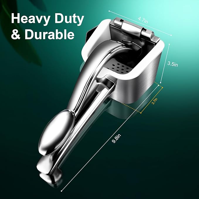Stainless Steel Citrus Juicer Press - Manual Handheld Lemon/Orange/Pomegranate Squeezer with Non-Slip Grip, Rustproof Dishwasher Safe Fruit Press for Home Kitchen, Easy to Clean