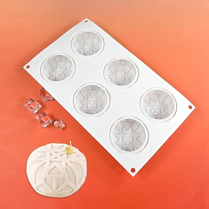 mostsom Sea Octopus Tentacles Silicone Mold Round Star Shaped Baking Mold Cake Border Fondant Molds Cake Decorating Tools (H_11.88x6.92x1.4 inch)