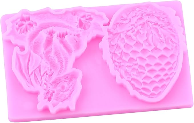 Dragon Fondant Mold Dragon Egg Silicone Molds For Cake Decoration Cupcake Topper Polymer Clay Chocolate Candy Gum Paste Set Of 4