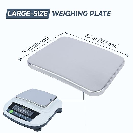 U.S. Solid Digital Lab Scale 3000g x 0.01g Precision Analytical Balance Kitchen Jewelry Scientific Weighing - AC/DC Power