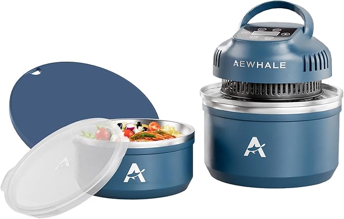 AEWHALE Portable Air Fryer 3-in-1 with Silicone Trivets