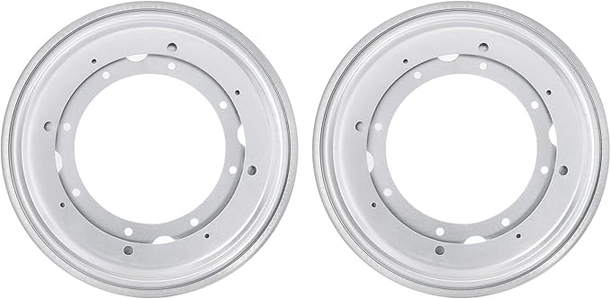 uxcell Lazy Susan Hardware, 2Pcs 9 Inch - Iron Round Ball Bearing Rotating Swivel Plate, Lazy Susan Turntable for DVD Tower, Bookshelf (Silver)