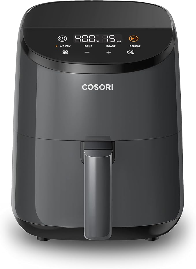 Cosori Mini Air Fryer 2.1 Qt, 4-in-1 Small Airfryer, Bake, Roast, Reheat & Air Fryer Liners, 100 PCS Square Disposable Paper Liners