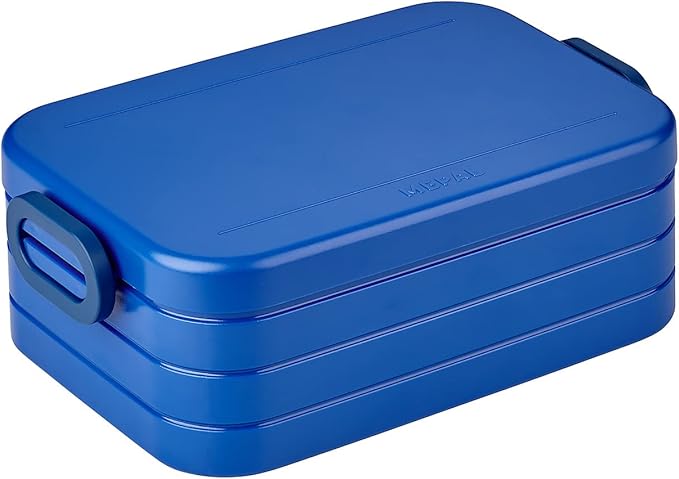 Mepal – Bento Lunchbox Take A Break Midi – Lunch Box With Bento Box – Lunch Box For Sandwiches, Small Snacks & Left Overs – Snack & Lunch - 900 ml - Vivid Blue