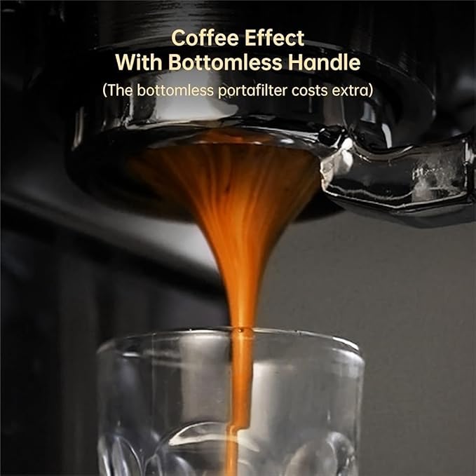 Semi-auto Stainless Steel Household Coffee Machine 19 Capsules Superfine Capsule Powder Coffee Machine Cappuccino and Espresso H11 (Color : H11G1Jug Mat Tamper, Size : CHINA_US)
