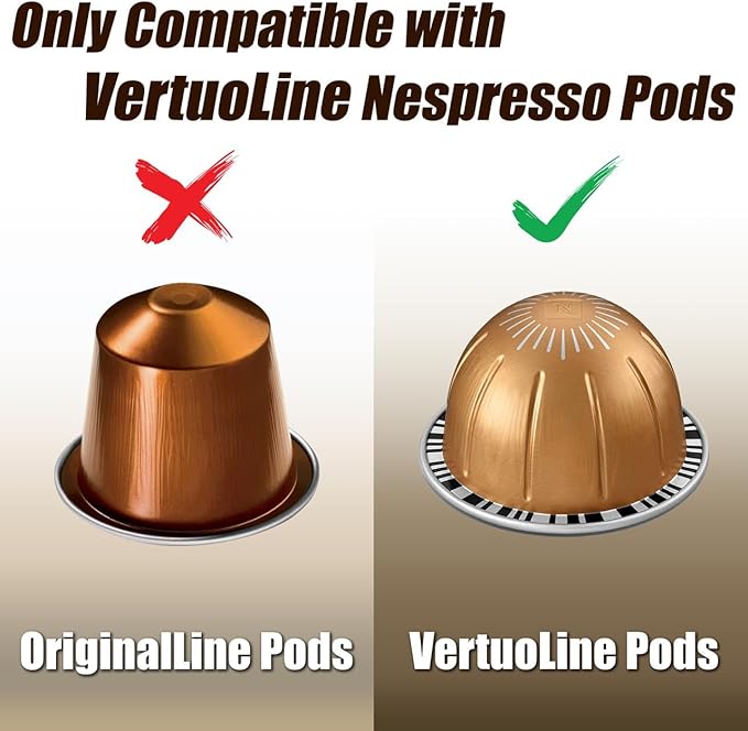 DecoBrothers Crystal Tempered Glass Vertuo Pod Holder Drawer, 24 Large or 48 Small Nespresso Capsule Organizer