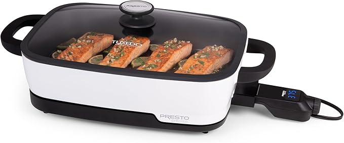 Presto 06854 Tuxedo Digital Precision Skillet, Sous Vide, Multi-Cooker