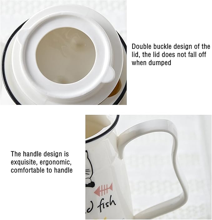 GRFIT Carafe Ceramic Cold Kettle with Handle Filter Large Capacity Teapot Teapot Home High Temperature Resistant Jug with Lid (170g) Water Pitcher (Color : 1)