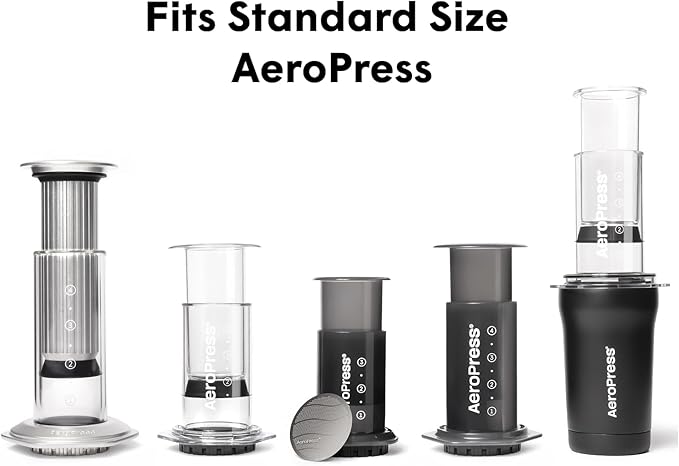 AeroPress Coffee Maker White Paper Micro-Filters, Compostable Coffee Filters Made From White, Chlorine-Free Paper, Fits Standard Size AeroPress Manual Coffee Makers, 350 Count