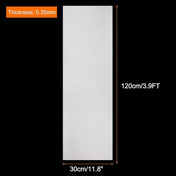 uxcell 11.8IN x 3.9FT Silicone Baking Mat Rolls, Heat Resistant Baking Mats, Non-Stick Pastry Mats, Non-Slip Countertop Mats, Refrigerator Liners White