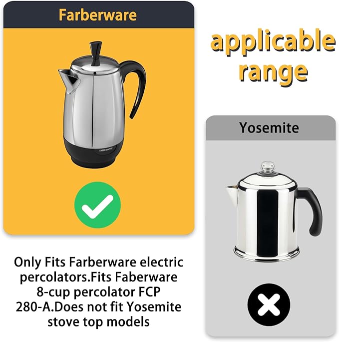 2 PCS Coffee filter Pump Tube Spring fits Farberware Stove Top Percolators