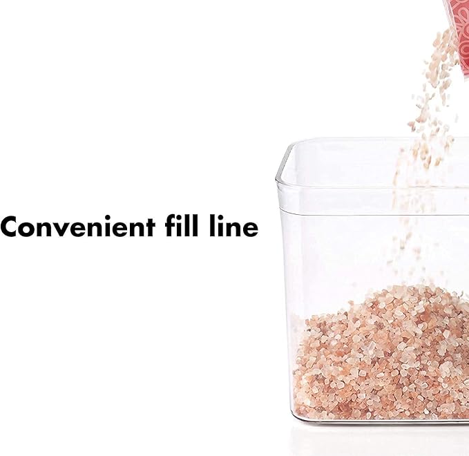 OXO Good Grips POP Container 4.4-Quart Square Airtight Food Storage for for Flour and More (Set of 4)