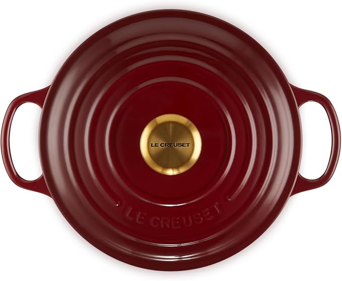 Le Creuset Enameled Cast Iron Signature Round Dutch Oven, 4.5 qt., Garnet