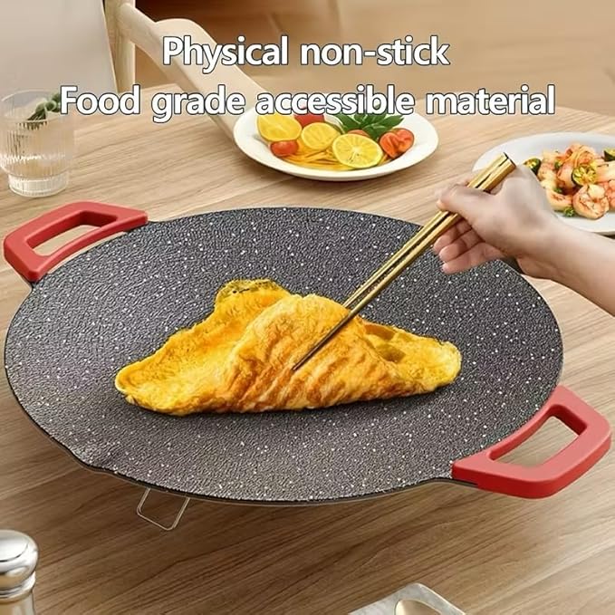 Smokeless Indoor Electric Grill & Nonstick Griddle – Compact, Fast-Heating Tabletop Grill for Steaks, Burgers, Pancakes, BBQ, and Everyday Indoor Cooking (Flat-15.7")