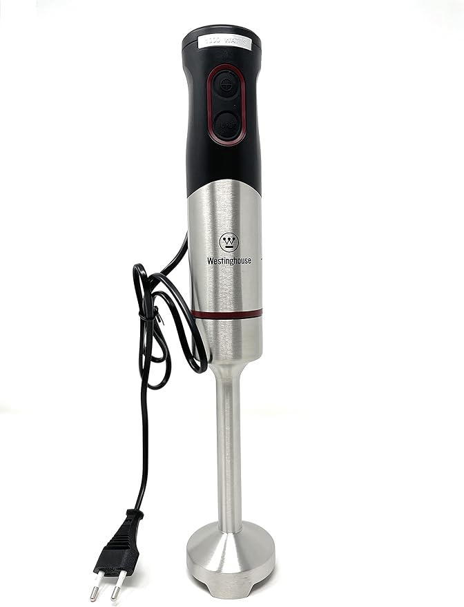220 Volt Hand Blender 1000W - 3 in 1 Hand blender includes blending shaft, 500 ml chopper bowl, 700 ml beaker and whisk-220V 240V (Not For Use In USA)