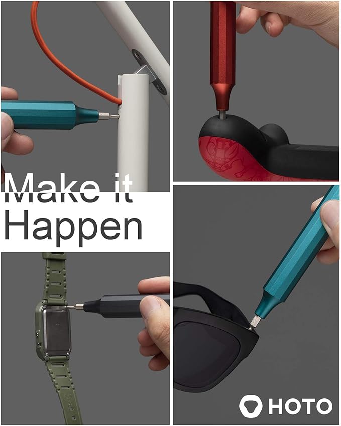 HOTO Battery Operated Wine Bottle Opener Bundle with Precision Screwdriver Sets