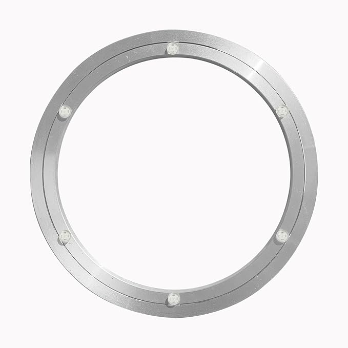 Lazy Susan Hardware Silent Non-Slip Turntable Aluminium Turntable Bearing 16 inch for Round Dining Table TV Rotating Table