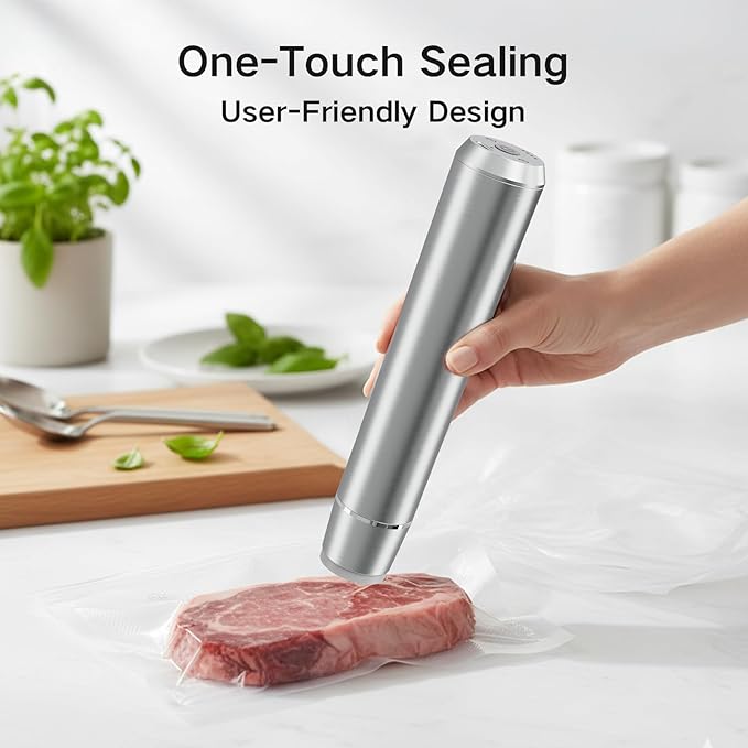 Reusable Vacuum Sealer Bags for Food Storage, 30 Pack BPA-Free (8.26 * 8.66 in), Freezer & Microwave Safe, Odor & Leak Resistant Vacuum Sealer Vacuum Bag