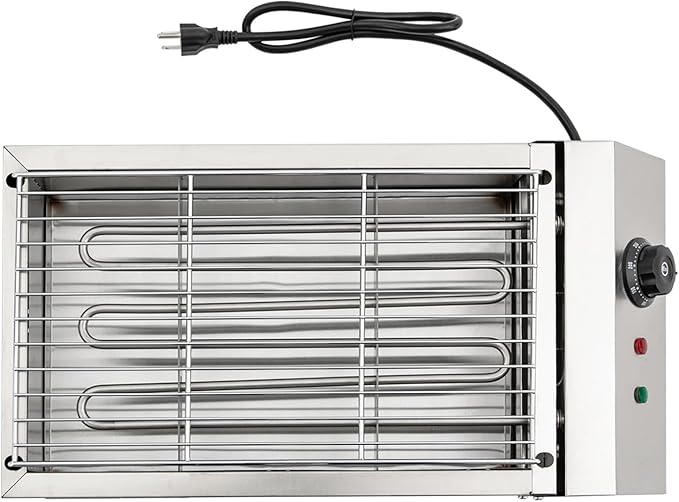Electric Grill Griddle, Commercial Electric Indoor BBQ Grill with Temperature Control to 572°F, Removable Grill and Griddle Plates, Portable Stainless Steel Barbecue Oven Grill