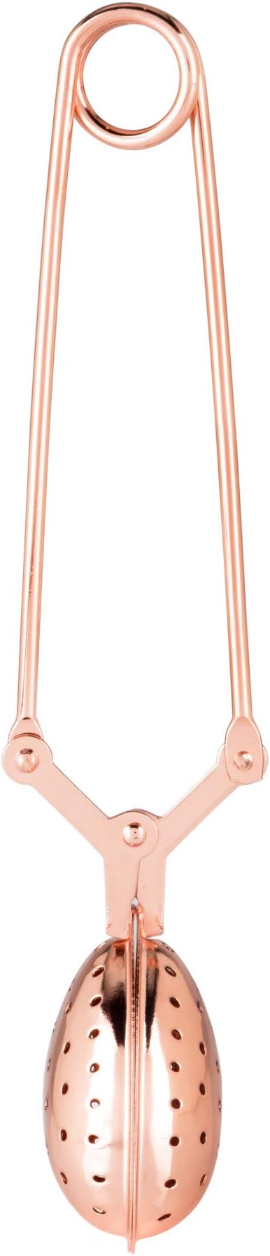 Pinky Up Heart Shaped Tea Ball, Reusable Loose Leaf Tea Infuser, Brew Tea with Ease, Stainless Steel, Rose Gold