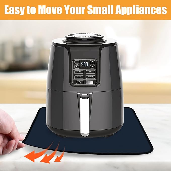 21x24in Heat Resistant Pad, Large Countertop Heat Protector Mat, Hot Pads for Kitchen Under Appliances, Air Fryer Oven Mat