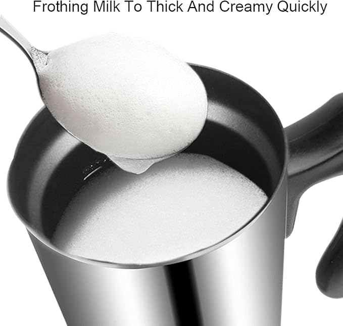 AIZYR Electric Detachable Milk Frother and Steamer Stainless Steel Milk Warmer with Hot & Cold Foam for Coffee, Hot Chocolates, Cappuccino,220v