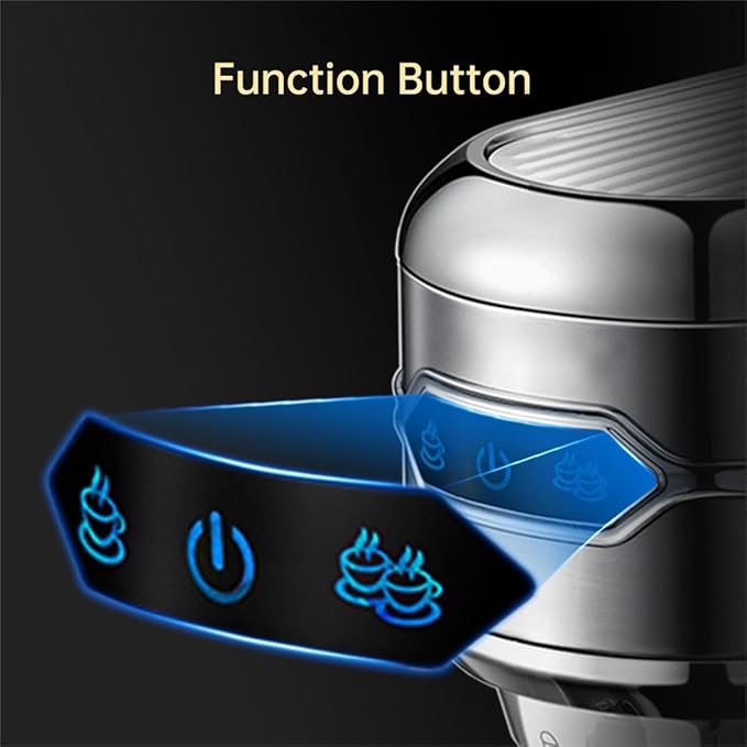 Semi-auto Stainless Steel Household Coffee Machine 19 Capsules Superfine Capsule Powder Coffee Machine Cappuccino and Espresso H11 (Color : H11G1Jug Mat Tamper, Size : CHINA_UK)