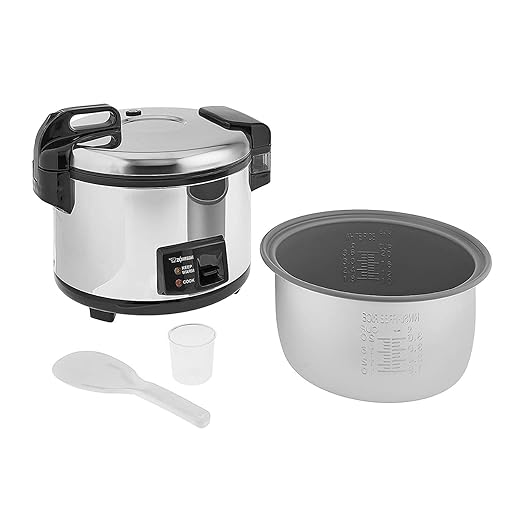 Zojirushi 8-Liter Electric Rice Warmer & 20-Cup Commercial Rice Cooker Bundle (Stainless Steel)