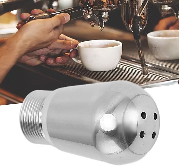 Coffee Maker Machine Steam Nozzle Tip Spout for 8 Series Coffee Machine Parts Accessories, 4 Hole Stainless Steel Replacement Coffee Maker Nozzle