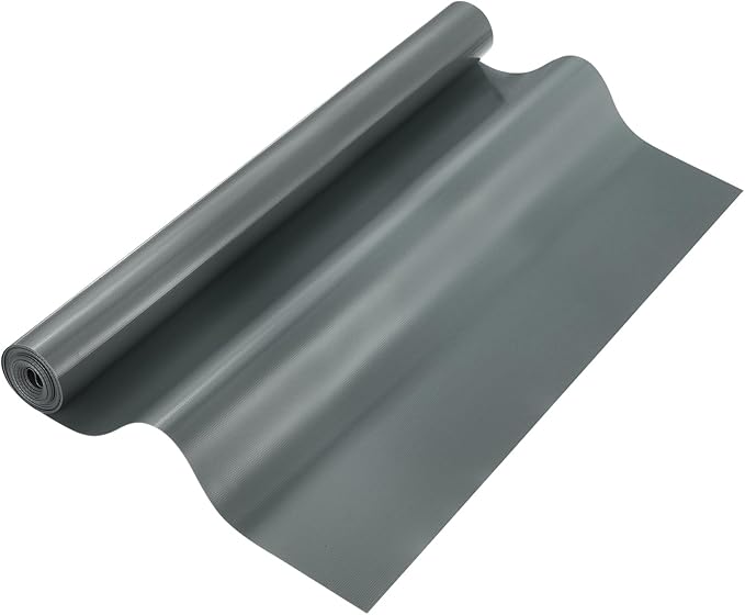 uxcell 15.7IN x 7.9FT Silicone Baking Mat Rolls, Heat Resistant Baking Mats, Non-Stick Pastry Mats, Non-Slip Countertop Mats, Refrigerator Liners Grey