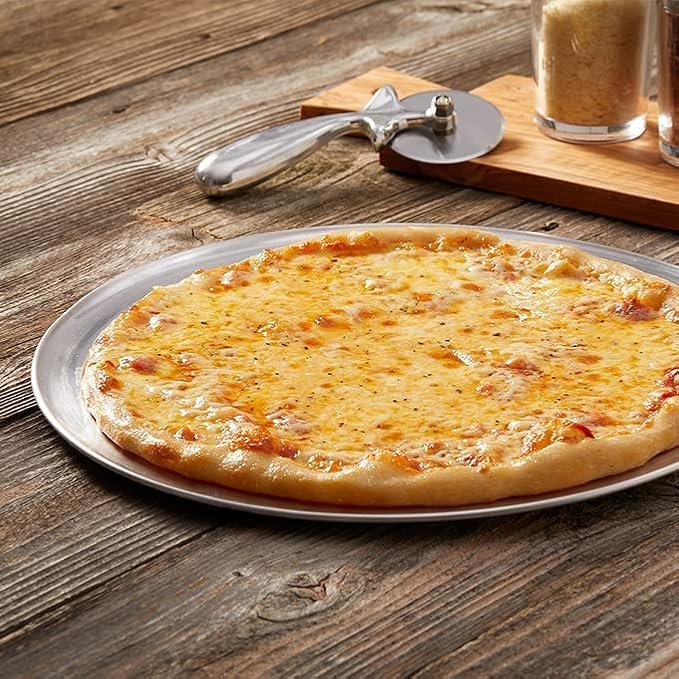 American Metalcraft TP6 TP Series 18-Gauge Aluminum Standard Weight Wide Rim Pizza Pan, 6-Inch