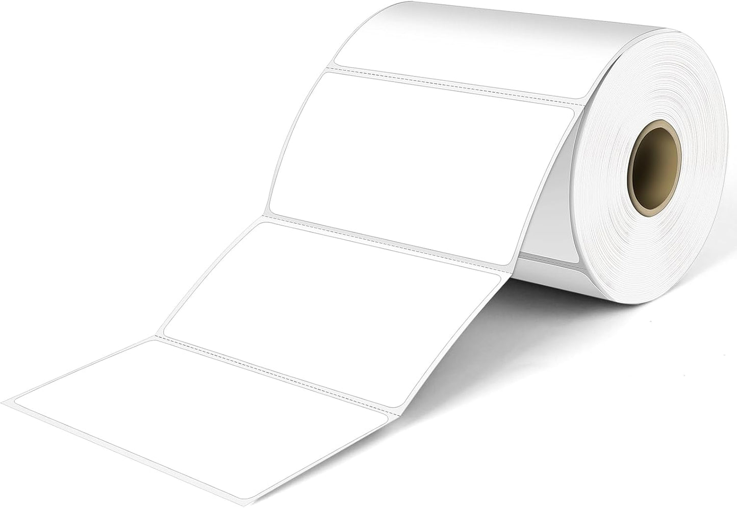 L LIKED 4" x 2" Direct Thermal Labels, Permanent Adhesive Barcode Shipping Labels & Compatible with Rollo, Zebra and Other Desktop Printers (1 Roll, 750 Labels)