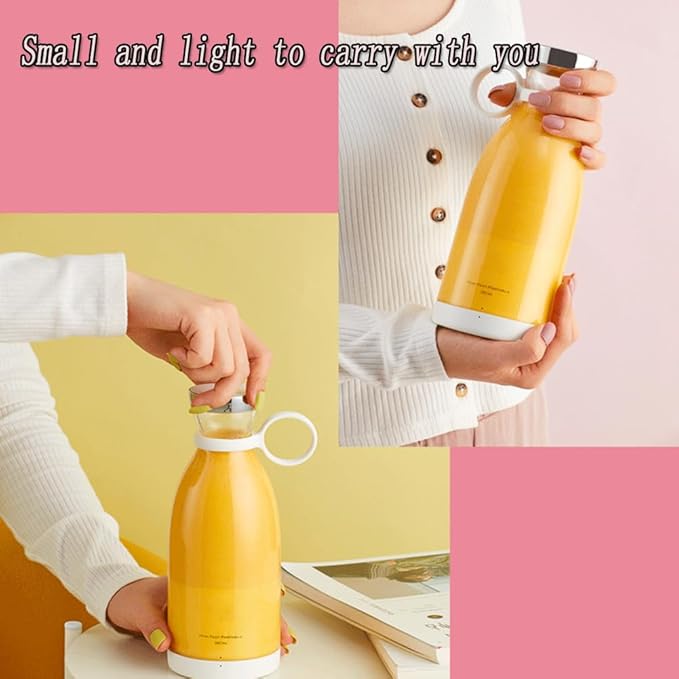 Portable Blender for Smoothies, Personal Small Smoothie Blender with 11.83 Oz/350ml for Shakes and Smoothies, Durable Stainless Steel Blades, Magnetic Charging, Convenient (White)