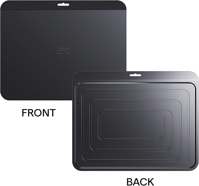 Baker's Secret Insulated Cookie Sheet Cookie Tray 13" x 9", Carbon Steel Insulation Double Wall, for Baking Roasting Cooking, Dishwasher Safe Home Baking Supplies Accessories (1x Insulated 13")