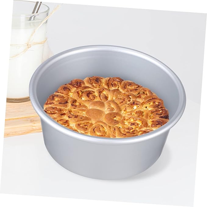 Zerodeko 6-Inch Round Cake Tin Set Parchment Liners Nonstick Baking Molds for Cakes Deep Tins for Baking for Home Bakers and Special Occasions