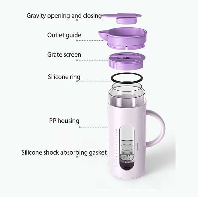 Pitcher Cold Kettle for Home, High Temperature Resistant, Cold Kettle Set, Glass Kettle, Cold Bubble Pot Water Jug (Color : Green)