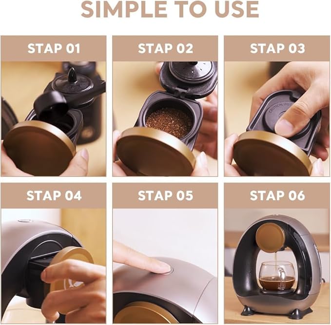 Single-Serve Coffee Maker, 2 in 1 One Cup Coffee Machine Compatible with K-Cup Pod & Coffee Grounds/Tea with One Button Operation,Fast Brew in 1 minute,Compact For Home, Office, RV and Dorm (Black)