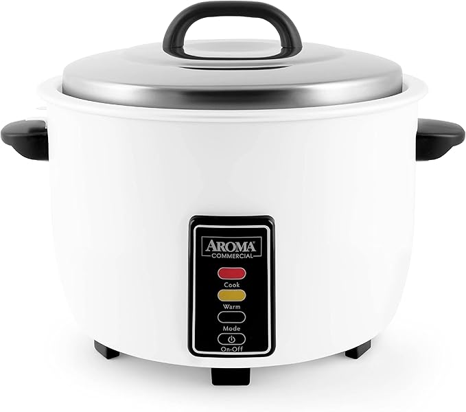Aroma Housewares Commercial 60-Cup (Cooked) / 14Qt. Rice & Grain Cooker (ARC-1430E), White & 60-Cup (Cooked) (30-Cup UNCOOKED) Commercial Rice Cooker (ARC-1033E),White