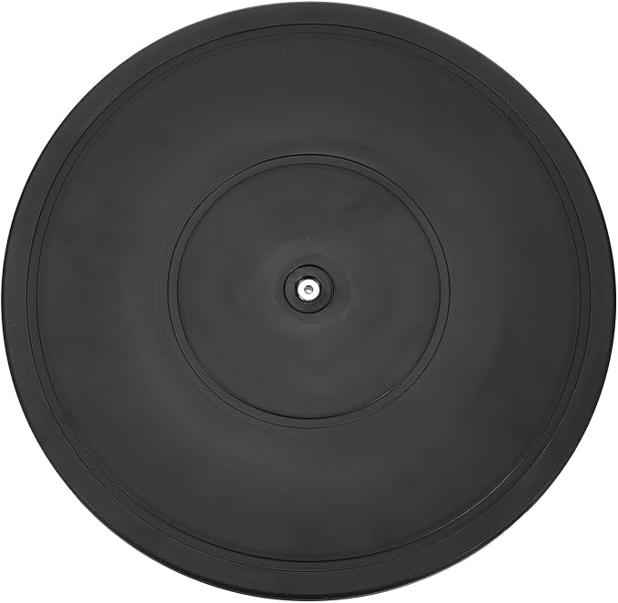 uxcell 3Pcs 12 Inch Rotating Swivel Stand with Steel Ball Bearings, 360 Degree Rotating Lazy Susan Turntable Organizer Round Rotating Plate for TV Sculpture Computers Monitor, Black