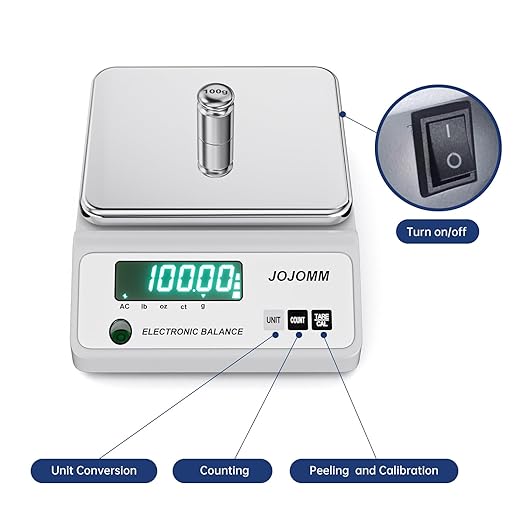 Lab Scale 5000g x 0.01g High Precision Electronic Balance, 0.01g Accurate Analytical Balance, Digital Industrial Scientific Gram Scale for Kitchen, Jewelry