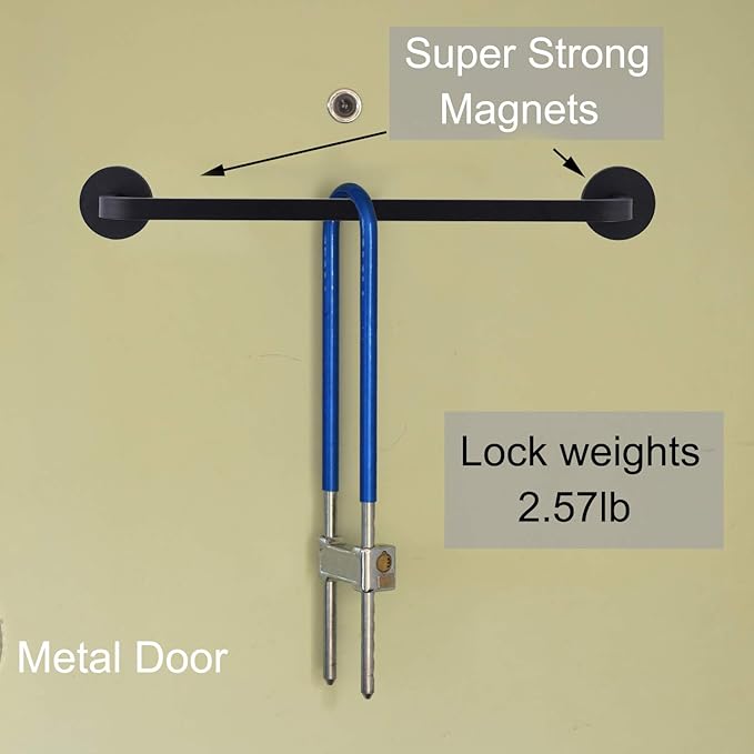 Magnetic Towel Bar for Refrigerator, Magnetic Towel Holder Towel Hook Hanger for Fridge, Kitchen Stove, Oven, Dishwasher, Sink Laundry Washing Machine Black 1 Pack