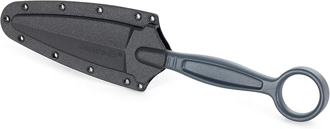 Cold Steel Drop Forged Battle Ring 2 3.5" 52100 High-Carbon Steel Fixed Blade EDC Tactical Hunting Utility Knife w/ 5.5" Ergonomic Handle, Internal Guard, Resistant Secure-Ex Sheath