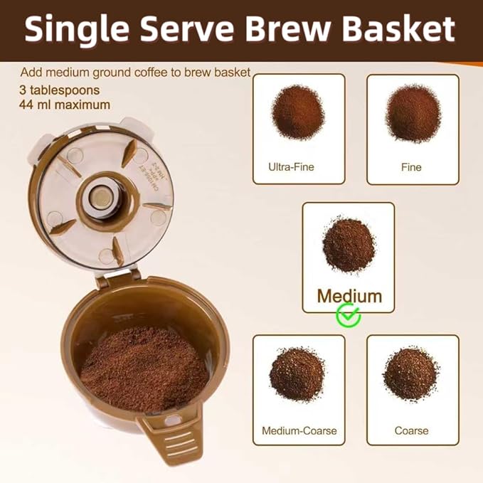 2 Pack-Reusable Single Serve Coffee Filter Coffee Brew Basket for Hamilton Beach FlexBrew Coffee Maker Models 49974 49975 49976 49979 49950 49966 49957 49954 49947 49940 Filter Part