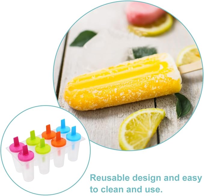 Zerodeko Ice Pop Mold, Set 24 Pcs Reusable Silicone Freezer Trays for Diy Ice Cream Treats Kids Parties and Healthy Summer Snacks