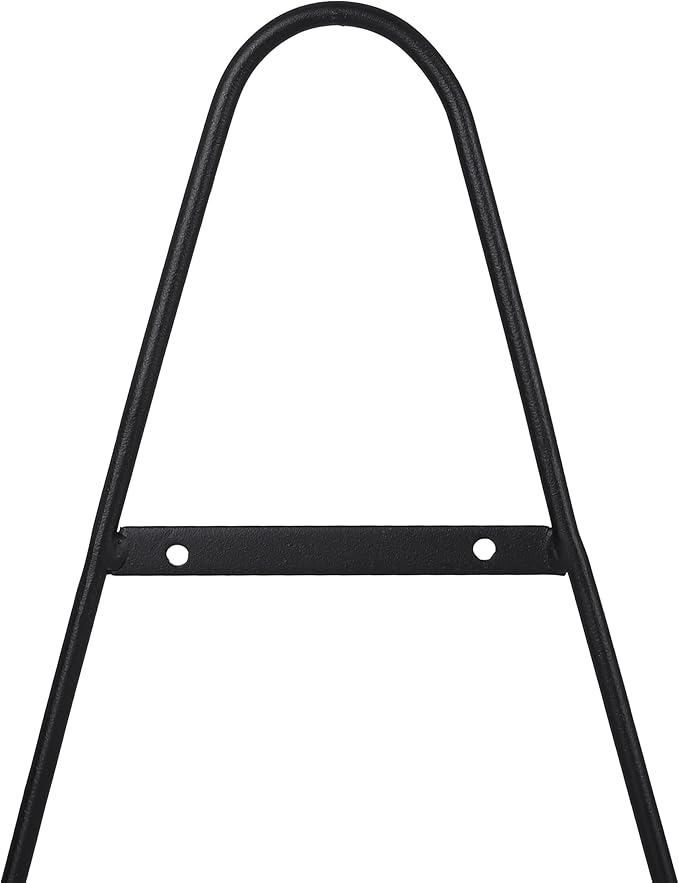 Milltown Merchants™ Metal Display Stand - Free Standing or Wall Mounted Decorative Plate Holder - Versatile Plate Hanger Stand - Black Metal Plate Stand - (4 Pack, X-Large)