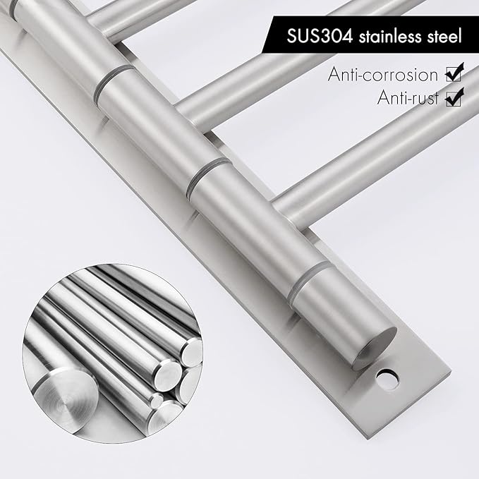 KES Bathroom Swivel Towel Rack 13.8 Inch Swing Arm Wall Mount Swing Out 4-Arm Towel Holder, SUS304 Stainless Steel Brushed Finish, A2102S4-2