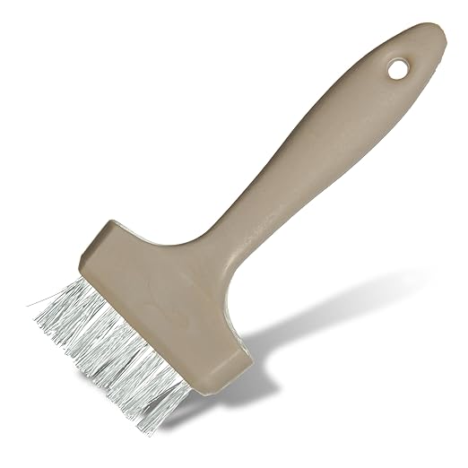 Carlisle FoodService Products 4011400 Wide Waffle Iron Brush, 3", Teflon