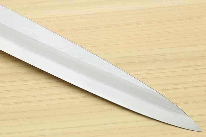 Yoshihiro Shiroko High Carbon Steel Kasumi Yanagi Magnolia Handle Sushi Sashimi Chef Knife (9.5" (240mm))